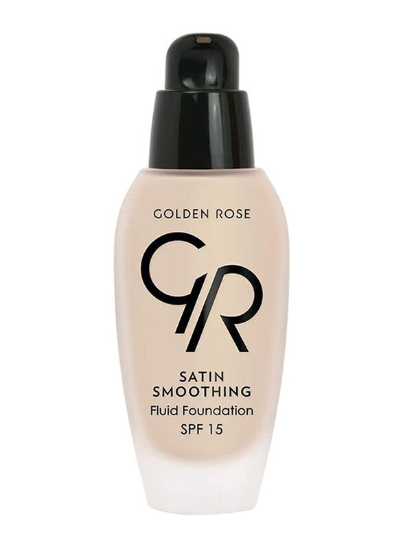Golden Rose Satin Smoothing Fluid Foundation with Vitamin E, No. 27, Light Beige
Golden Rose Satin Smoothing Fluid Foundation with Vitamin E, No. 27, Light Beige