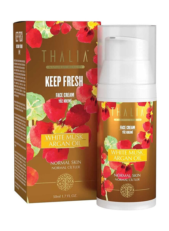 Thalia White Musk & Argan Oil Face Cream for Normal and Combination Skin 15 SPF, 50ml
Thalia White Musk & Argan Oil Face Cream for Normal and Combination Skin 15 SPF, 50ml