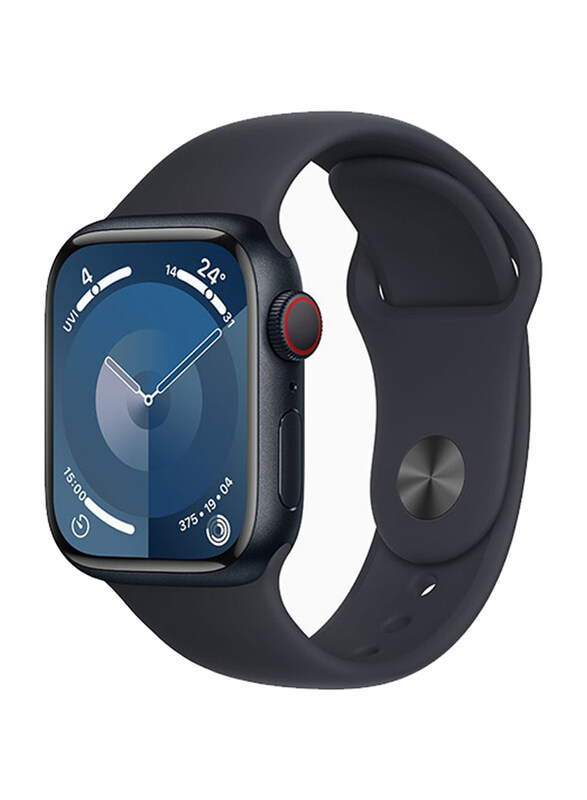 Apple Watch Series 9 45mm S/M & M/L Smart Watch, GPS + Cellular, Midnight Aluminium Case With Midnight Sport Band
Apple Watch Series 9 45mm S/M & M/L Smart Watch, GPS + Cellular, Midnight Aluminium Case With Midnight Sport Band