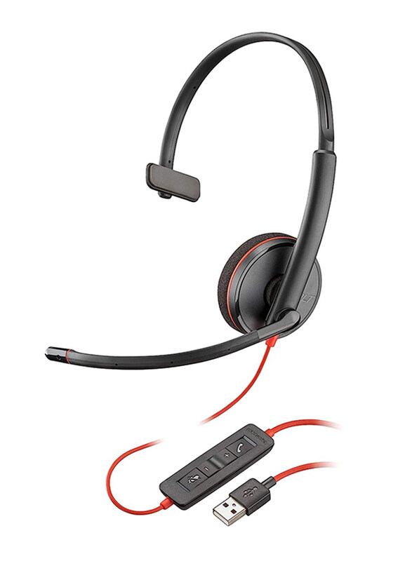 Plantronics Blackwire 3210 On-Ear USB-A Single-Ear (Mono) with Boom Mic Headset, Black
Plantronics Blackwire 3210 On-Ear USB-A Single-Ear (Mono) with Boom Mic Headset, Black