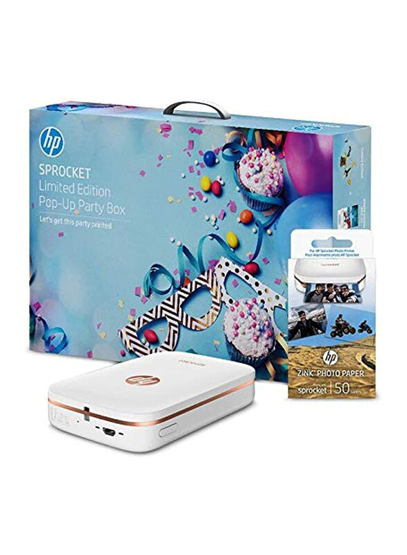 HP Sprocket Z3Z91A Portable Pocketjet Printers with Printer Paper Bundle, White
HP Sprocket Z3Z91A Portable Pocketjet Printers with Printer Paper Bundle, White