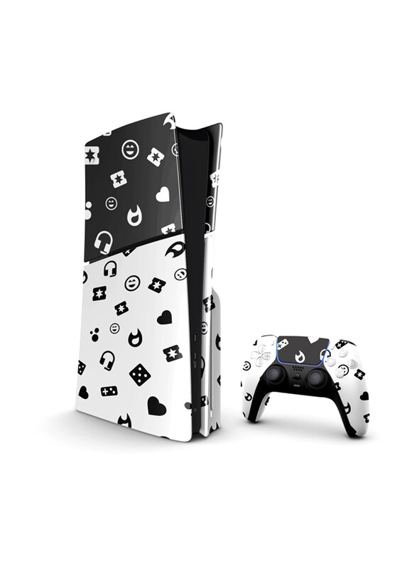 Merlin Craft PlayStation PS5 Slim Customized Sony Disc Edition, Black And White
Merlin Craft PlayStation PS5 Slim Customized Sony Disc Edition, Black And White