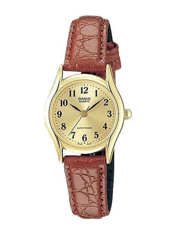 Casio Analog Watch for Women with Leather Band, Water Resistant, LTP-1094Q-9BRDF, Brown-Gold
Casio Analog Watch for Women with Leather Band, Water Resistant, LTP-1094Q-9BRDF, Brown-Gold