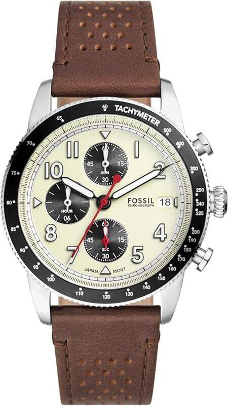 Fossil Men's Sport Tourer Quartz Stainless Steel Chronograph Watch, Color: Brown Leather
Fossil Men's Sport Tourer Quartz Stainless Steel Chronograph Watch, Color: Brown Leather