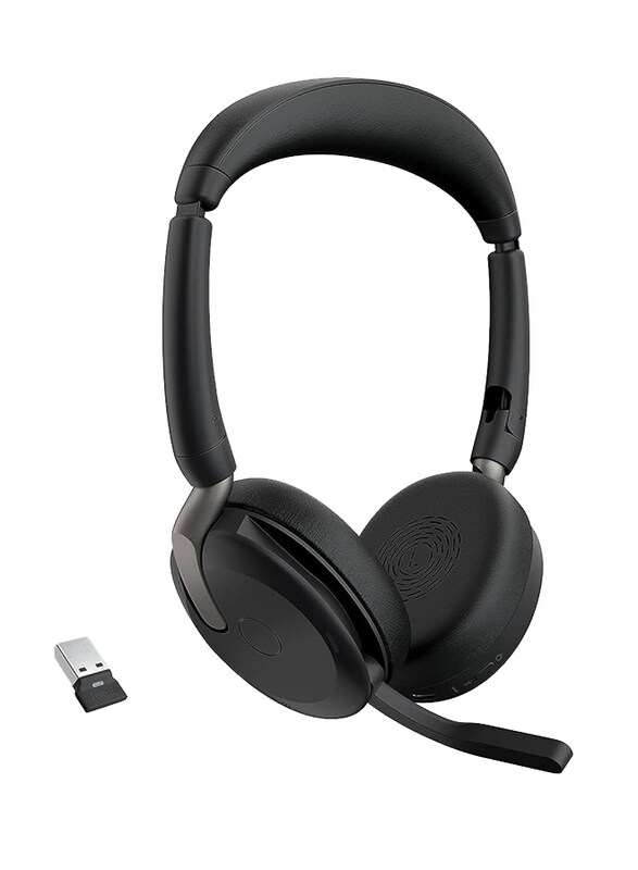 Jabra Evolve2 65 Flex Wireless Over-Ear Nose Cancelling Stereo Headphones, Black
Jabra Evolve2 65 Flex Wireless Over-Ear Nose Cancelling Stereo Headphones, Black