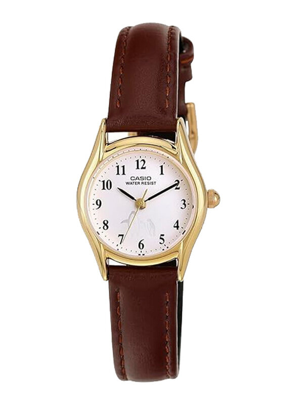 Casio Analog Watch for Women with Leather Band, Water Resistant, LTP-1094Q-7B6RDF, Brown-White
Casio Analog Watch for Women with Leather Band, Water Resistant, LTP-1094Q-7B6RDF, Brown-White