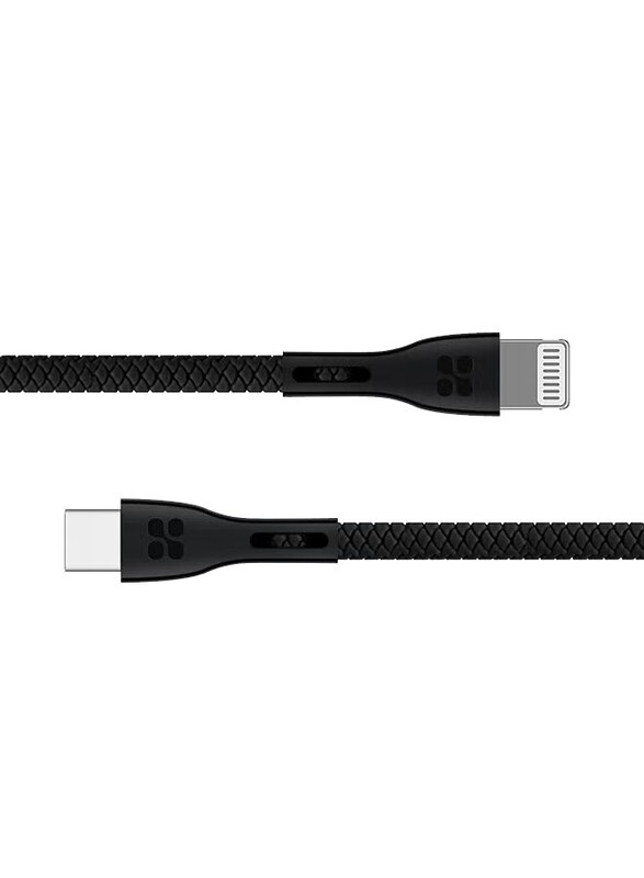 Promate 1.2-Meter USB Type C, Ultra-Fast 3A Apple MFi Certified USB Type C to Lightning Sync, Tangle-Free Cable for iPhone XS, XS Max, XR, X, iPad Pro
Promate 1.2-Meter USB Type C, Ultra-Fast 3A Apple MFi Certified USB Type C to Lightning Sync, Tangle-Free Cable for iPhone XS, XS Max, XR, X, iPad Pro