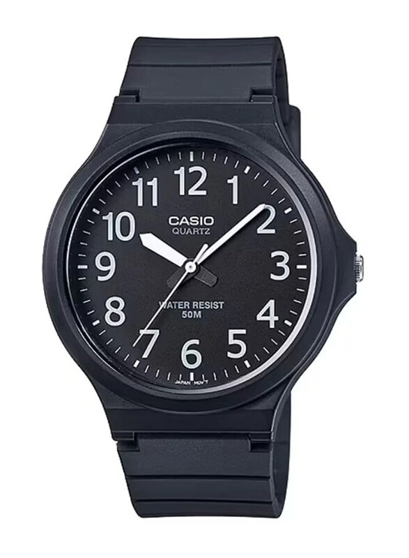 Casio Analog Watch for Men with Resin Band, Water Resistant, MW-240-1BVDF, Black
Casio Analog Watch for Men with Resin Band, Water Resistant, MW-240-1BVDF, Black