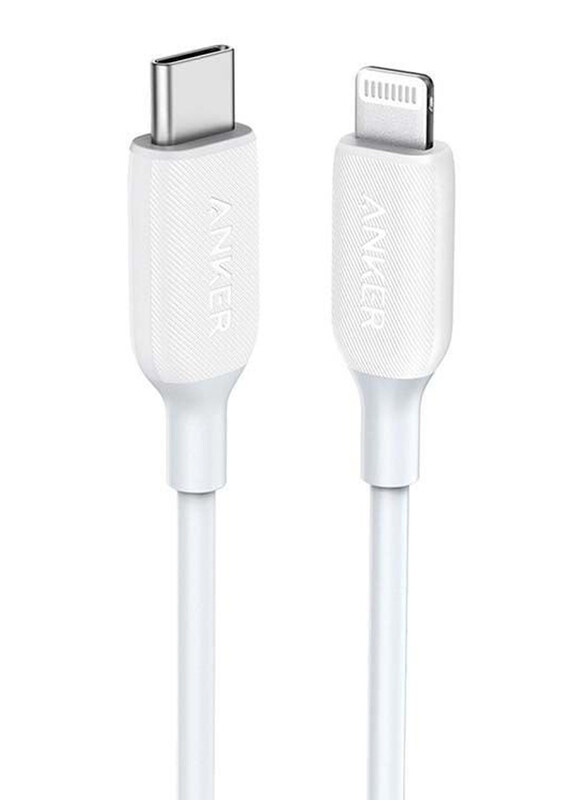 Anker 3-Feet PowerLine III Lightning Cable, Fast Charging USB C to Lightning for Apple iPhone Devices, White
Anker 3-Feet PowerLine III Lightning Cable, Fast Charging USB C to Lightning for Apple iPhone Devices, White