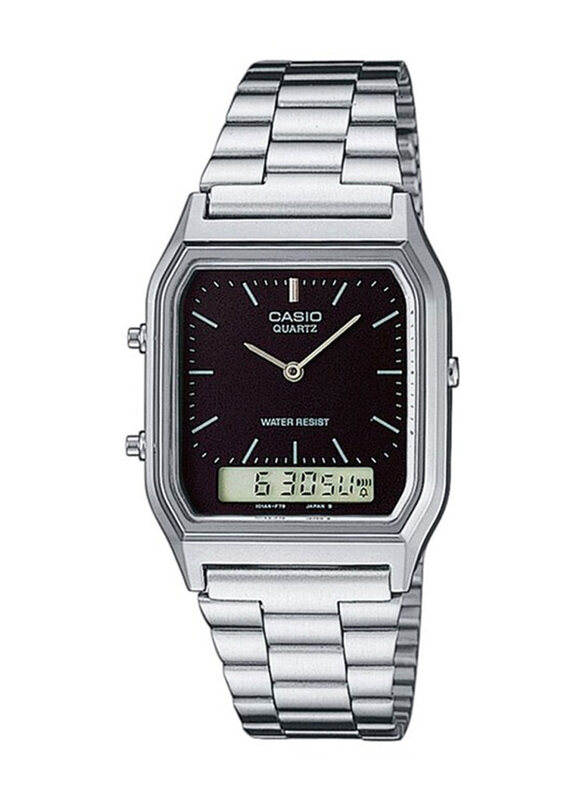 Casio Analog-Digital Watch for Men with Stainless Steel Band, Water Resistant, AQ-230A-1DMQ, Silver-Black
Casio Analog-Digital Watch for Men with Stainless Steel Band, Water Resistant, AQ-230A-1DMQ, Silver-Black