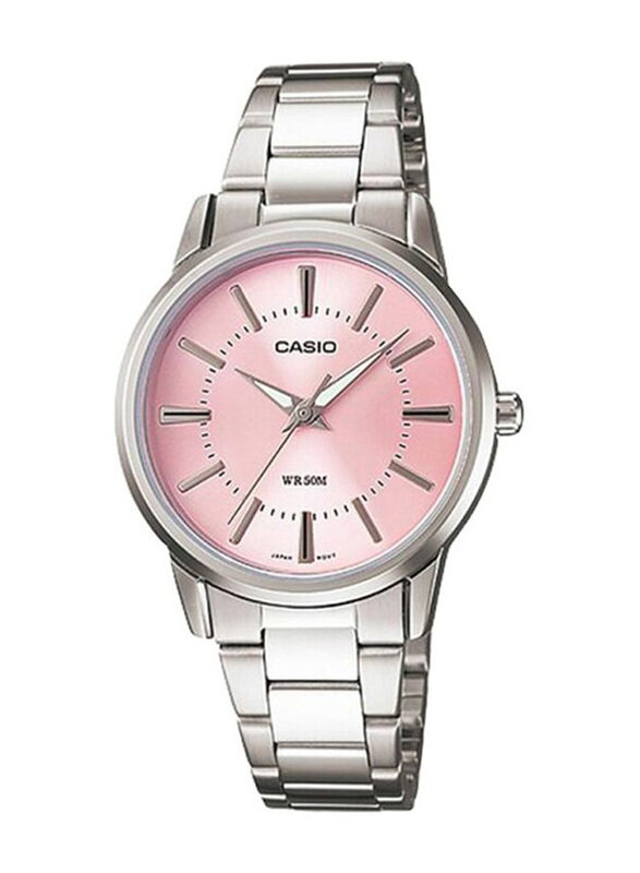Casio Enticer Series Analog Watch for Women with Stainless Steel Band, Water Resistant, LTP-1303D-4AVDF, Silver-Pink
Casio Enticer Series Analog Watch for Women with Stainless Steel Band, Water Resistant, LTP-1303D-4AVDF, Silver-Pink