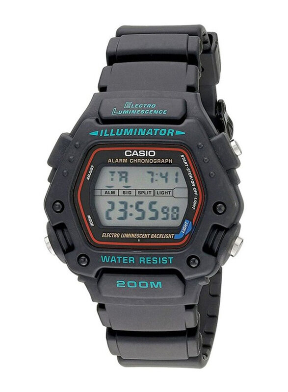 Casio Illuminator Digital Watch for Men with Resin Band, Water Resistant & Chronograph, DW-290-1VS, Black-Clear
Casio Illuminator Digital Watch for Men with Resin Band, Water Resistant & Chronograph, DW-290-1VS, Black-Clear