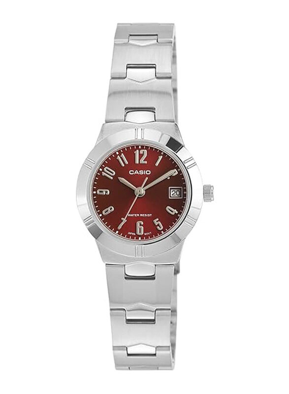 Casio Analog Watch for Men with Stainless Steel Band, Water Resistant, LTP-1241D-4A2DF, Silver-Red
Casio Analog Watch for Men with Stainless Steel Band, Water Resistant, LTP-1241D-4A2DF, Silver-Red