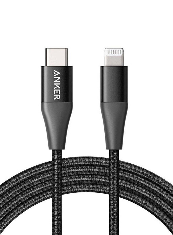 Anker 1.8-Meters Lightning Charging Cable, Fast Charging USB C Male to Lightning for Apple iPhones, Black
Anker 1.8-Meters Lightning Charging Cable, Fast Charging USB C Male to Lightning for Apple iPhones, Black