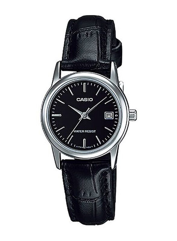 Casio Dress Analog Watch for Women with Leather Band, Water Resistant, LTP-V002L-1A, Black
Casio Dress Analog Watch for Women with Leather Band, Water Resistant, LTP-V002L-1A, Black