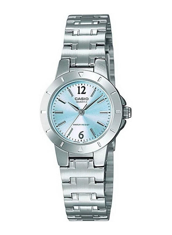 Casio Analog Watch for Women with Stainless Steel Band, Water Resistant, LTP-1177A-2ADF, Silver-Blue
Casio Analog Watch for Women with Stainless Steel Band, Water Resistant, LTP-1177A-2ADF, Silver-Blue