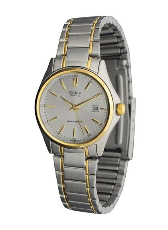 Casio Enticer Analog Watch for Women with Stainless Steel Band, Water Resistant, LTP-1183G-7ADF, Silver/Gold-Silver
Casio Enticer Analog Watch for Women with Stainless Steel Band, Water Resistant, LTP-1183G-7ADF, Silver/Gold-Silver