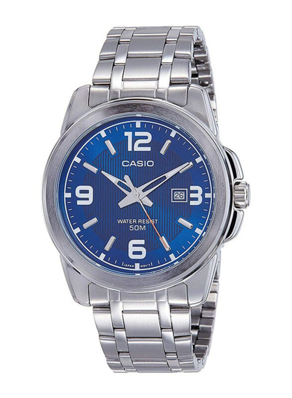 Casio Enticer Analog Watch for Men with Stainless Steel Band, Water Resistant, MTP-1314D-2A, Silver-Blue
Casio Enticer Analog Watch for Men with Stainless Steel Band, Water Resistant, MTP-1314D-2A, Silver-Blue