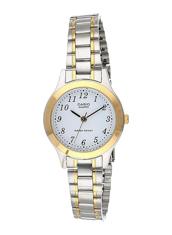 Casio Analog Watch for Women with Stainless Steel Band, Water Resistant, LTP-1128G-7BRDF, Silver-White
Casio Analog Watch for Women with Stainless Steel Band, Water Resistant, LTP-1128G-7BRDF, Silver-White