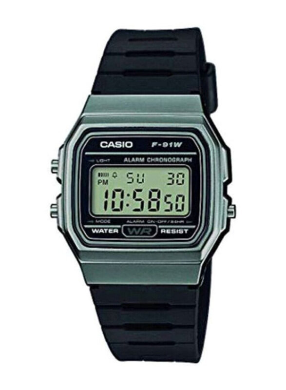 Casio Sport Digital Watch for Men with Plastic Band, Water Resistant, F-91WM-1BEF, Black-Clear
Casio Sport Digital Watch for Men with Plastic Band, Water Resistant, F-91WM-1BEF, Black-Clear