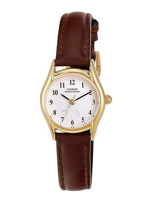 Casio Analog Watch for Women with Leather Band, Water Resistant, LTP-1094Q-7B6RDF, Brown-White
Casio Analog Watch for Women with Leather Band, Water Resistant, LTP-1094Q-7B6RDF, Brown-White