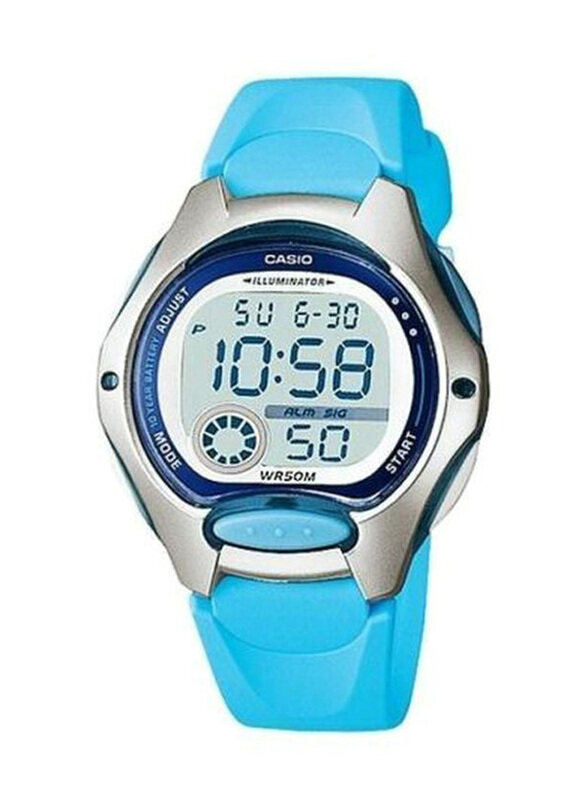 Casio Youth Digital Watch for Women with Resin, Water Resistant, LW-200-2BVDF, Grey-Blue
Casio Youth Digital Watch for Women with Resin, Water Resistant, LW-200-2BVDF, Grey-Blue