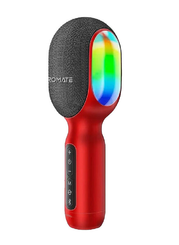 Promate VocalMic 5-in-1 Wireless Karaoke Microphone & Speaker with Dynamic RGB Lights, Red
Promate VocalMic 5-in-1 Wireless Karaoke Microphone & Speaker with Dynamic RGB Lights, Red