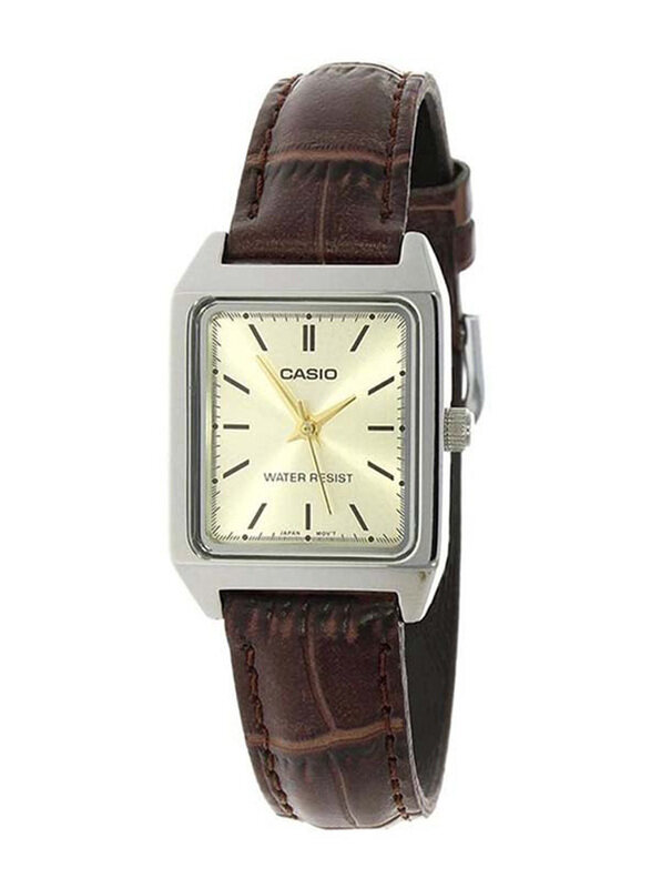 Casio Analog Watch for Women with Leather, Water Resistant, LTP-V007L-9EUDF, Beige-Brown
Casio Analog Watch for Women with Leather, Water Resistant, LTP-V007L-9EUDF, Beige-Brown
