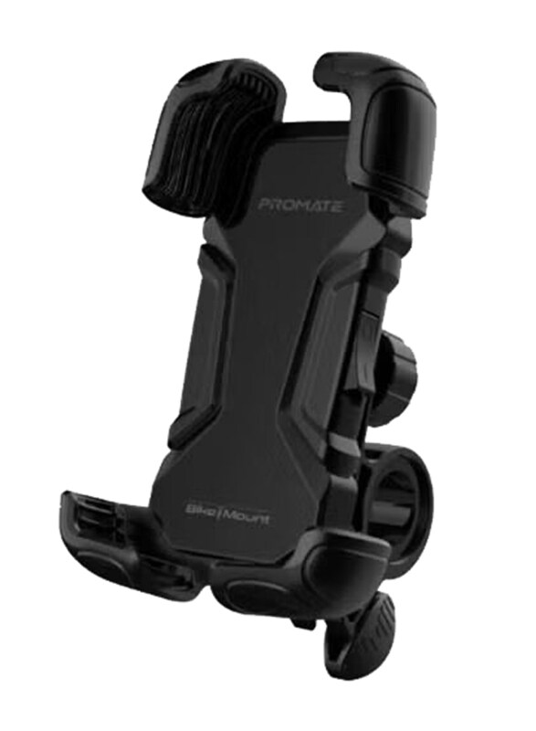 Promate Adjustable 360 Degree Rotation Silicone Slip-Proof Grip Motorcycle Mobile Phone Holder with Secure Quick-Clamp for Smartphones/GPS, Black
Promate Adjustable 360 Degree Rotation Silicone Slip-Proof Grip Motorcycle Mobile Phone Holder with Secure Quick-Clamp for Smartphones/GPS, Black