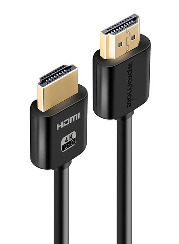 Promate 1.5-Meter High Definition 4K HDMI Audio Video Cable for Smartphones/Tablets, Black
Promate 1.5-Meter High Definition 4K HDMI Audio Video Cable for Smartphones/Tablets, Black