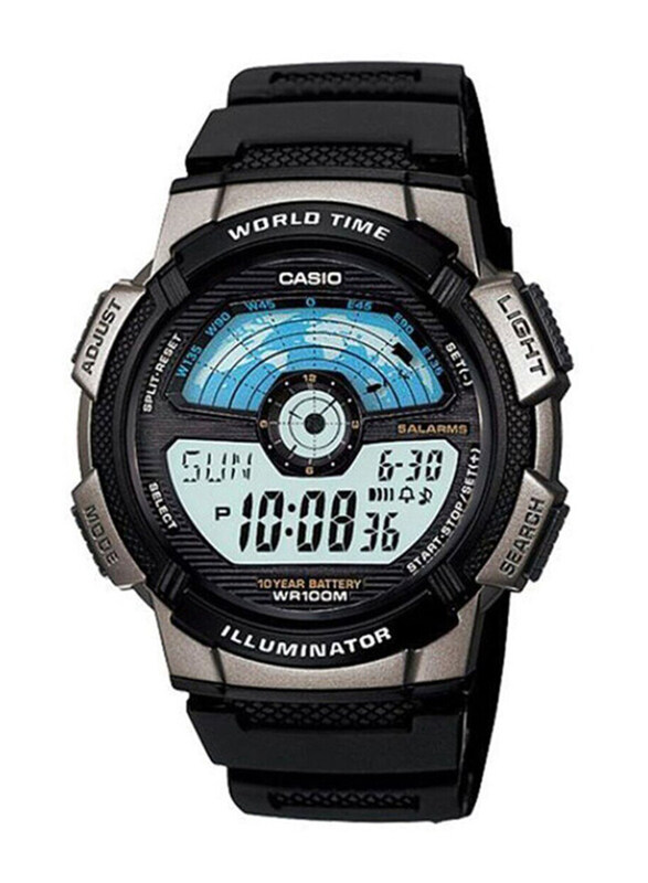 Casio Digital Watch for Men with Resin Band, Water Resistant, AE-1100W-1AVDF, Black-Grey
Casio Digital Watch for Men with Resin Band, Water Resistant, AE-1100W-1AVDF, Black-Grey