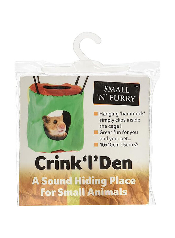 Small 'N' Furry Crink 'l' Den A Sound Hiding Place for Small Animals, Multicolour
Small 'N' Furry Crink 'l' Den A Sound Hiding Place for Small Animals, Multicolour