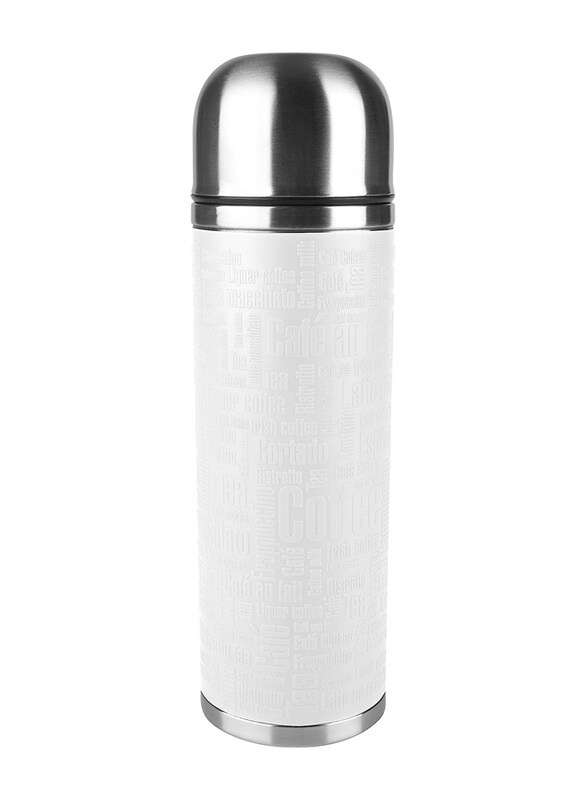Emsa 1 Ltr Stainless Steel Senator Safe Insulated Flask with Silicone Sleeve, 515713, White
Emsa 1 Ltr Stainless Steel Senator Safe Insulated Flask with Silicone Sleeve, 515713, White