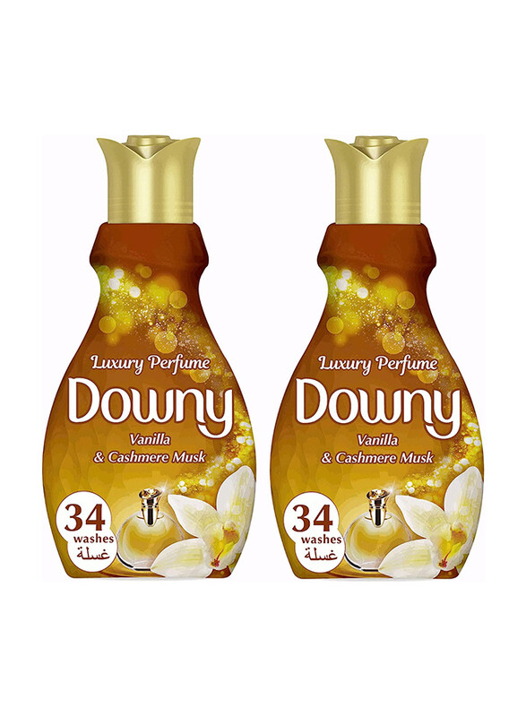Downy Luxury Perfume Vanilla & Cashmera Musk Concentrate Fabric Softener, 2 x 1.38 Liters
Downy Luxury Perfume Vanilla & Cashmera Musk Concentrate Fabric Softener, 2 x 1.38 Liters