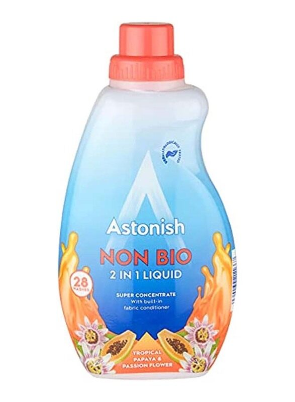 Astonish Non Bio 28 Wash Tropical Papaya and Passion Fruit Fabric Conditioner, C3380, 840ml
Astonish Non Bio 28 Wash Tropical Papaya and Passion Fruit Fabric Conditioner, C3380, 840ml