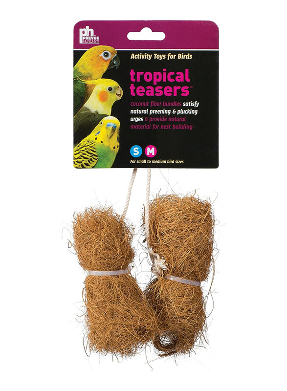 Prevue Pet Products Tropical Teaser Coco Bundles Bird Toy, 2 Pieces, BPV62091, Brown
Prevue Pet Products Tropical Teaser Coco Bundles Bird Toy, 2 Pieces, BPV62091, Brown