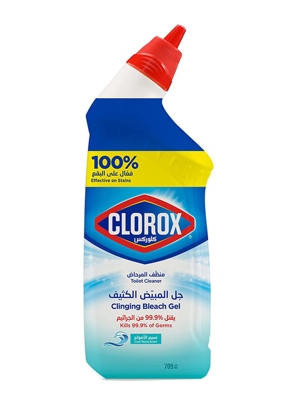 Clorox Toilet Cleaner Clinging Bleach Gel Disinfecting Toilet Bowl Cleaner, 709ml
Clorox Toilet Cleaner Clinging Bleach Gel Disinfecting Toilet Bowl Cleaner, 709ml