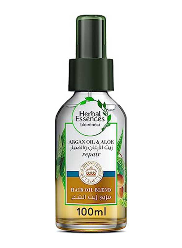 Herbal Essences Argan Oil & Aloe Vera Hair Oil Blend for Repair & Dry Hair, 100ml
Herbal Essences Argan Oil & Aloe Vera Hair Oil Blend for Repair & Dry Hair, 100ml
