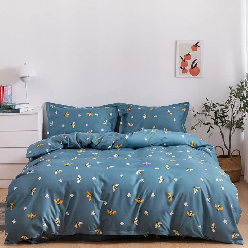 Aceir 4-Piece Microfiber Duvet Cover Set, Duvet Cover 160 x 210 + Fitted Sheet 120 x 200 + 25 + Pillow Cover 48 x 74cm, Single, Multicolour
Aceir 4-Piece Microfiber Duvet Cover Set, Duvet Cover 160 x 210 + Fitted Sheet 120 x 200 + 25 + Pillow Cover 48 x 74cm, Single, Multicolour