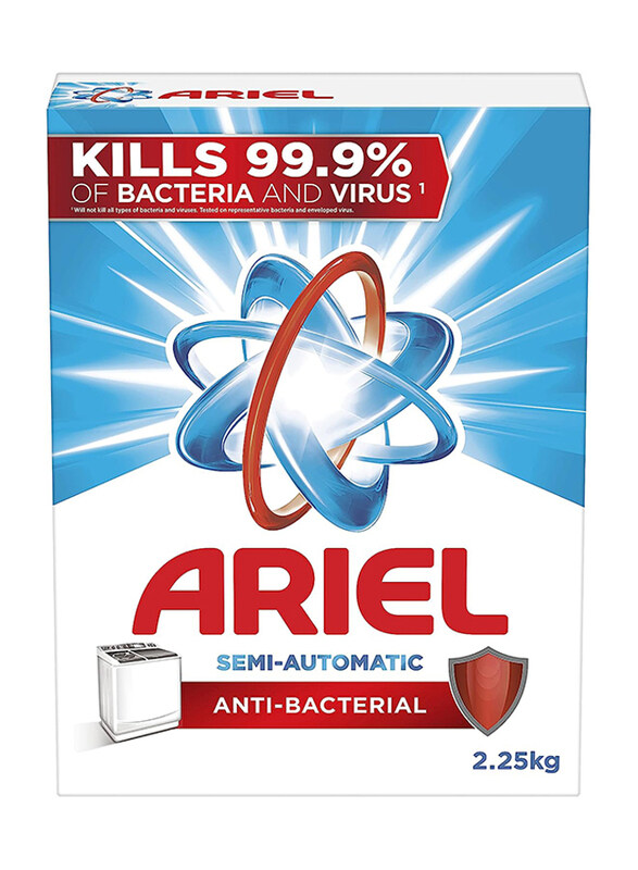 Ariel Anti-Bacterial Original Scent Laundry Powder Detergent for Semi-Automatic Machines, 2.25 Kg
Ariel Anti-Bacterial Original Scent Laundry Powder Detergent for Semi-Automatic Machines, 2.25 Kg