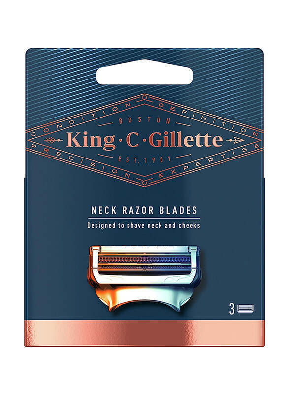 King C Gillette Men's Stainless Steel Platinum Coated Blade Neck Shaving Razor, 3 Pieces
King C Gillette Men's Stainless Steel Platinum Coated Blade Neck Shaving Razor, 3 Pieces