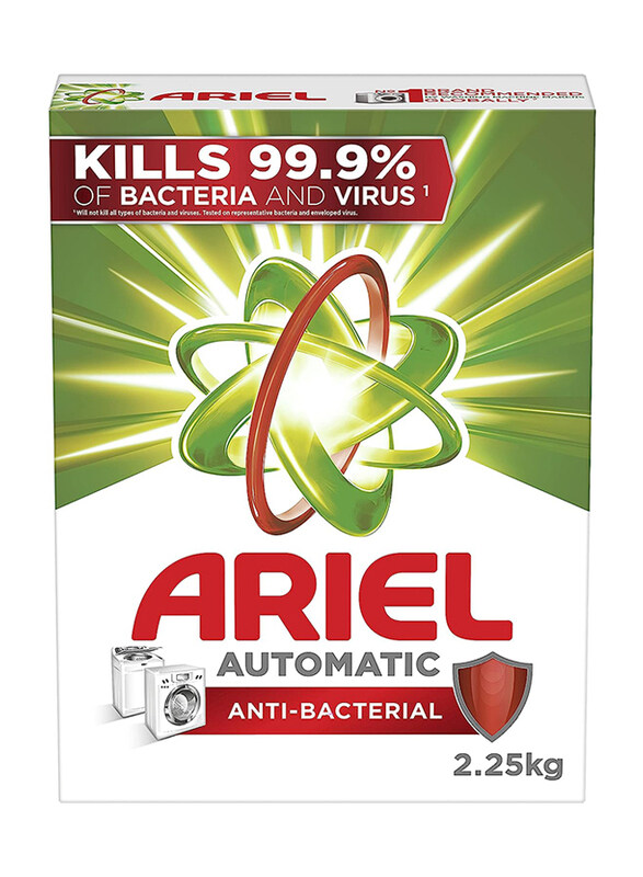 Ariel Original Scent Anti-Bacterial Laundry Powder Detergent for Automatic Machines, 2.25 Kg
Ariel Original Scent Anti-Bacterial Laundry Powder Detergent for Automatic Machines, 2.25 Kg