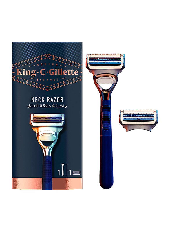 Gillette King.C.Gillette Stainless Steel Platinum Coated Blade Men's Neck Razor
Gillette King.C.Gillette Stainless Steel Platinum Coated Blade Men's Neck Razor