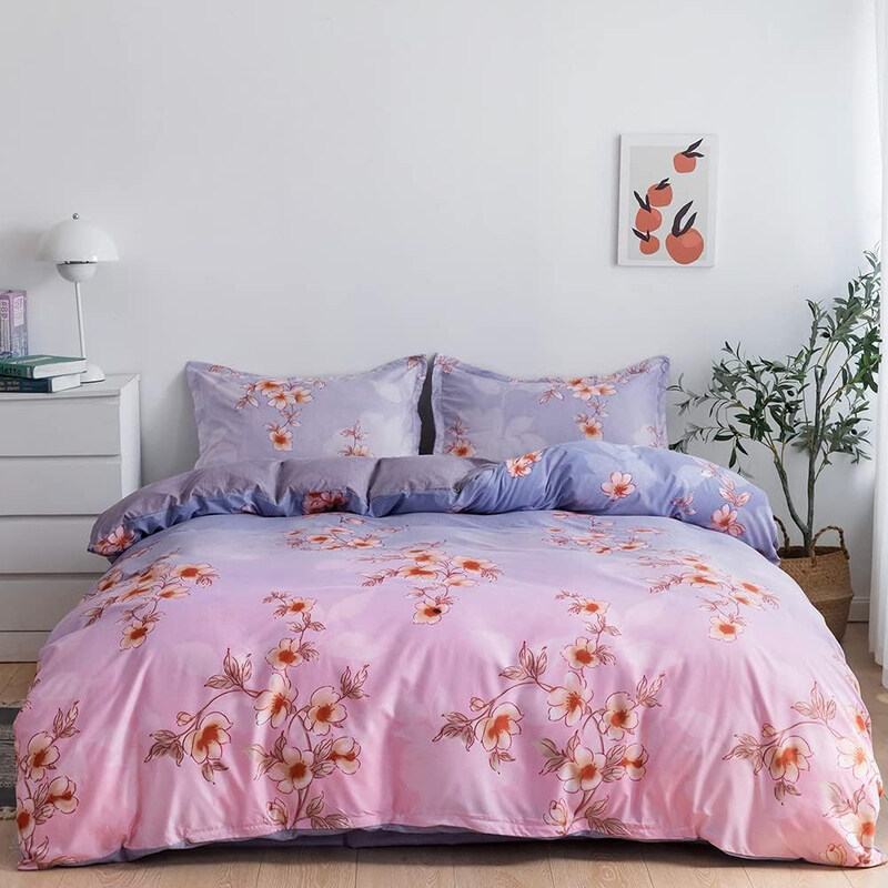 Aceir 4-Piece Microfiber Boketto Duvet Cover Set, 1 Duvet Cover 160 x 210cm + 1 Fitted Sheet 120 x 200 + 25cm + 2 Pillow Cases 48 x 74cm, Single, Mult
Aceir 4-Piece Microfiber Boketto Duvet Cover Set, 1 Duvet Cover 160 x 210cm + 1 Fitted Sheet 120 x 200 + 25cm + 2 Pillow Cases 48 x 74cm, Single, Mult