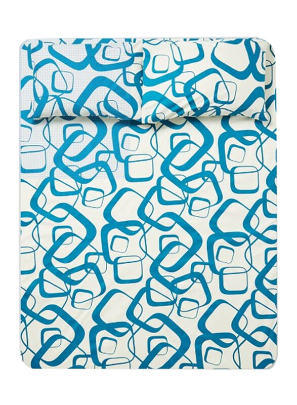 Aceir 3-Piece 180 TC Premium Collection Printed Cotton Bedsheet Set, 1 Bedsheet + 2 Pillow Cases, Queen, Blue/White
Aceir 3-Piece 180 TC Premium Collection Printed Cotton Bedsheet Set, 1 Bedsheet + 2 Pillow Cases, Queen, Blue/White