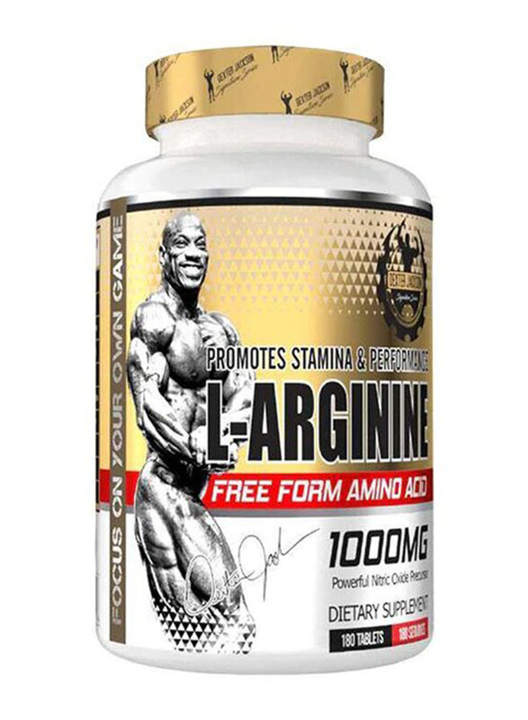 Dexter Jackson L-Arginine Nitric Oxide Booster Supplement, 180 Tablets, Unflavoured
Dexter Jackson L-Arginine Nitric Oxide Booster Supplement, 180 Tablets, Unflavoured