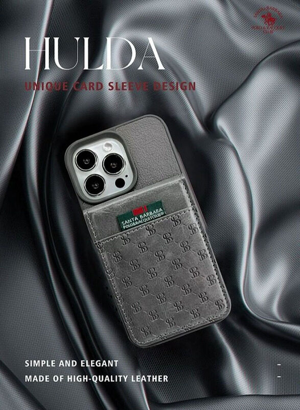 Santa Barbara Polo & Racquet Club Huldo Series Apple iPhone 13 Pro Case Cover with Card Package, Grey
Santa Barbara Polo & Racquet Club Huldo Series Apple iPhone 13 Pro Case Cover with Card Package, Grey
