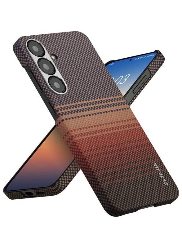 pitaka for S25 Plus Case, 6.7 Inch, Compatible with MagSafe, Slim Light Samsung Galaxy S25 Plus Case, 1500D Aramid Fiber Made MagEZ Case 4 - Sunset
pitaka for S25 Plus Case, 6.7 Inch, Compatible with MagSafe, Slim Light Samsung Galaxy S25 Plus Case, 1500D Aramid Fiber Made MagEZ Case 4 - Sunset