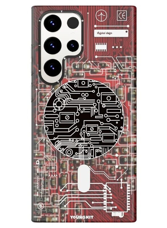 Young Kit Technology Circuit MagFit designed for Samsung Galaxy S23 ULTRA case cover 2023 Full Protection, Military Shockproof, Soft Bumper - Red
Young Kit Technology Circuit MagFit designed for Samsung Galaxy S23 ULTRA case cover 2023 Full Protection, Military Shockproof, Soft Bumper - Red