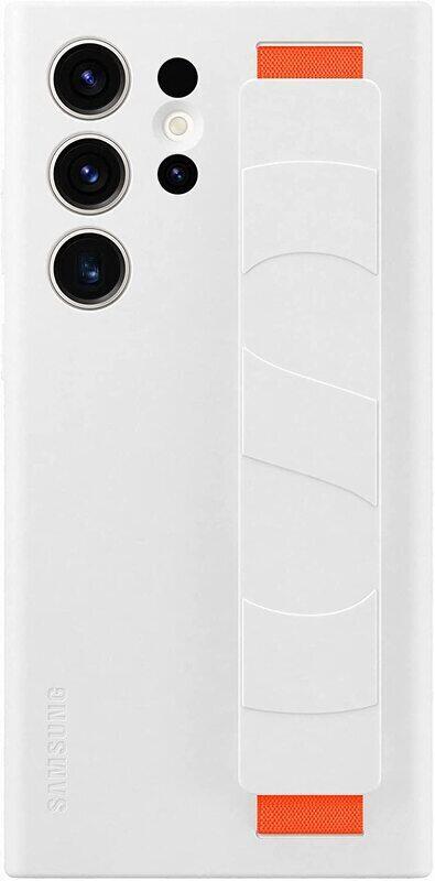 SAMSUNG Galaxy S23 Ultra Silicone Grip Phone Case, Protective Cover with Detachable Strap, White
SAMSUNG Galaxy S23 Ultra Silicone Grip Phone Case, Protective Cover with Detachable Strap, White